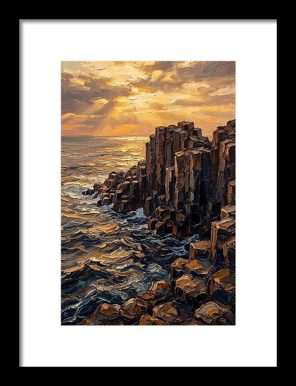 Breathtaking Basalt Columns At Sunset