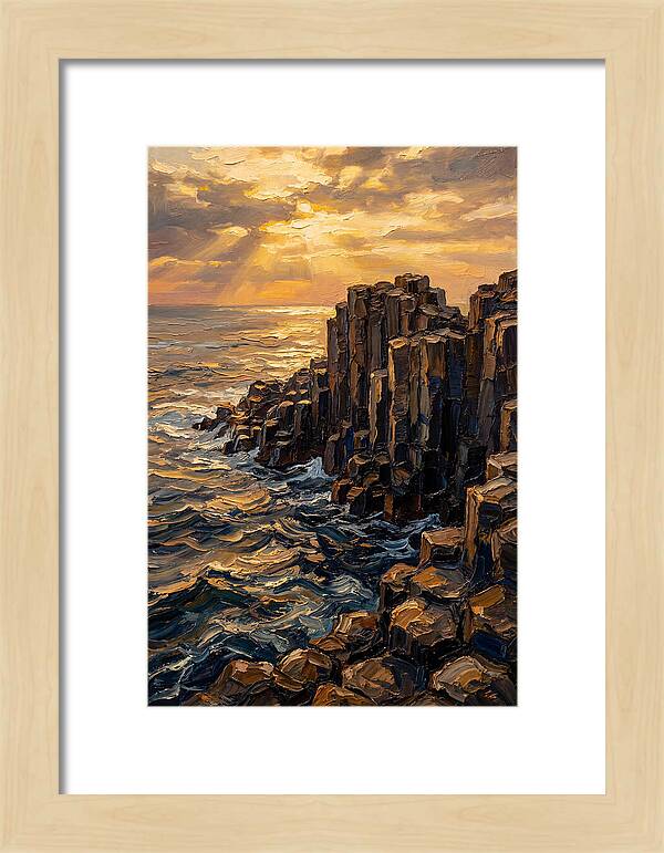 Breathtaking Basalt Columns At Sunset