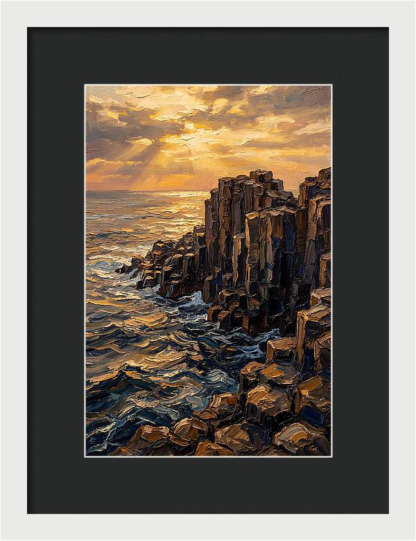 Breathtaking Basalt Columns At Sunset