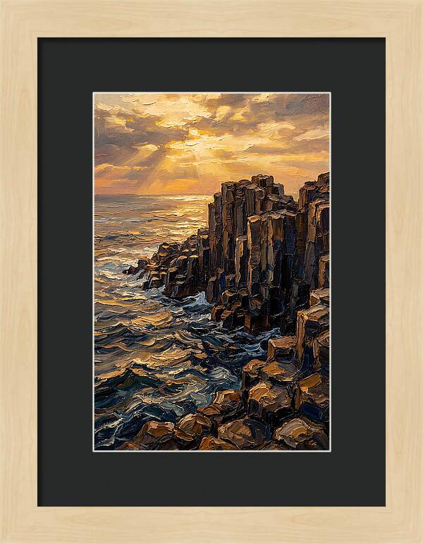 Breathtaking Basalt Columns At Sunset