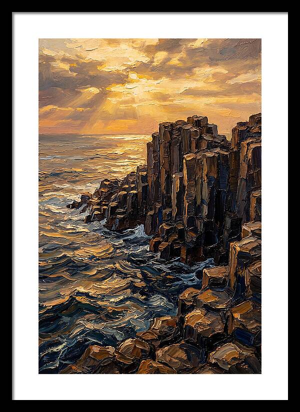 Breathtaking Basalt Columns At Sunset