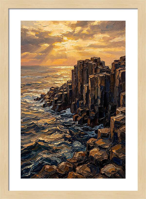 Breathtaking Basalt Columns At Sunset