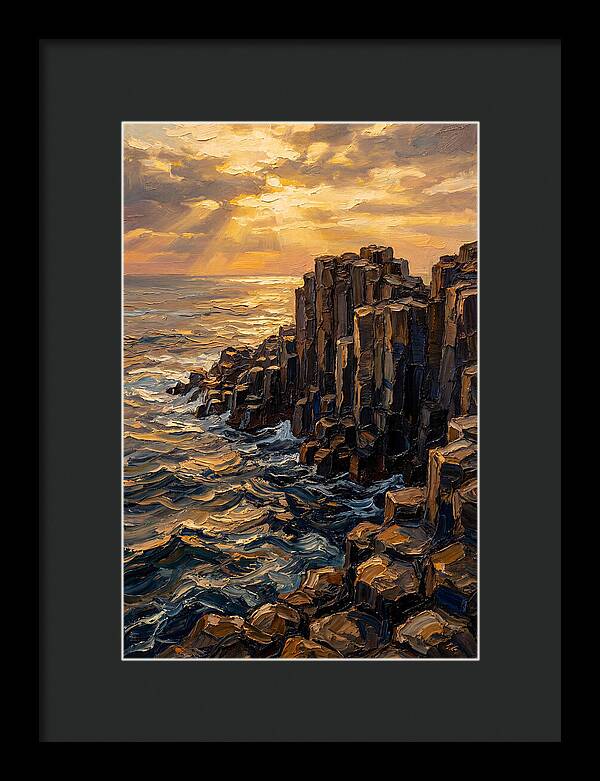 Breathtaking Basalt Columns At Sunset