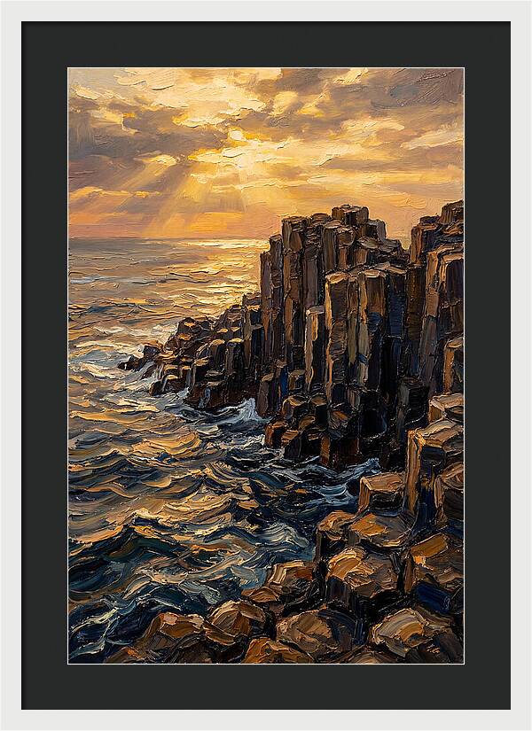 Breathtaking Basalt Columns At Sunset
