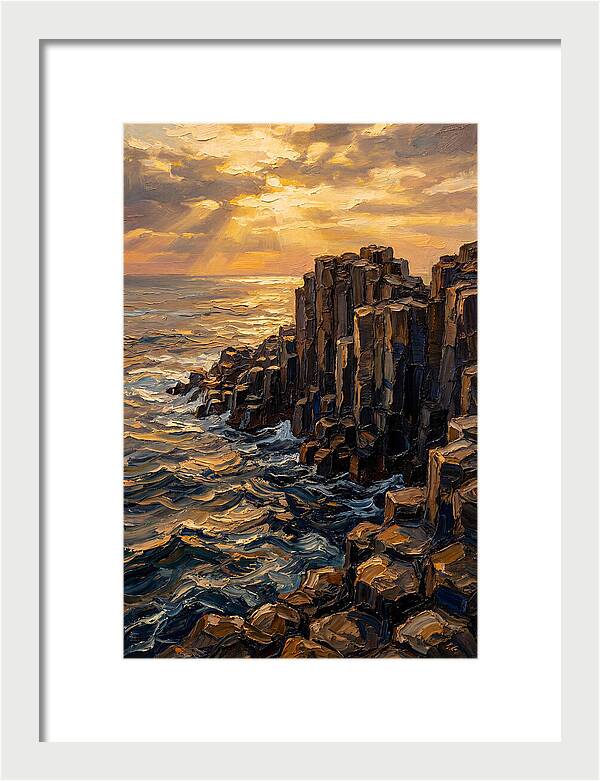 Breathtaking Basalt Columns At Sunset