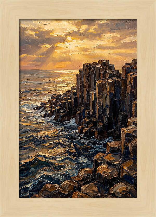 Breathtaking Basalt Columns At Sunset