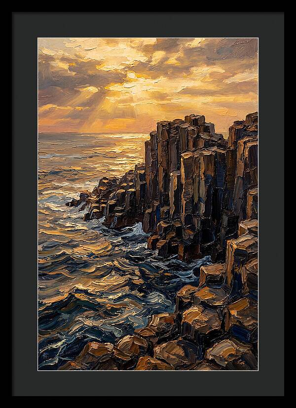 Breathtaking Basalt Columns At Sunset