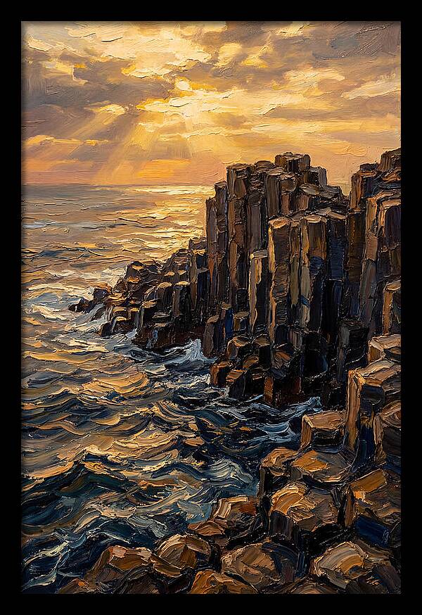 Breathtaking Basalt Columns At Sunset