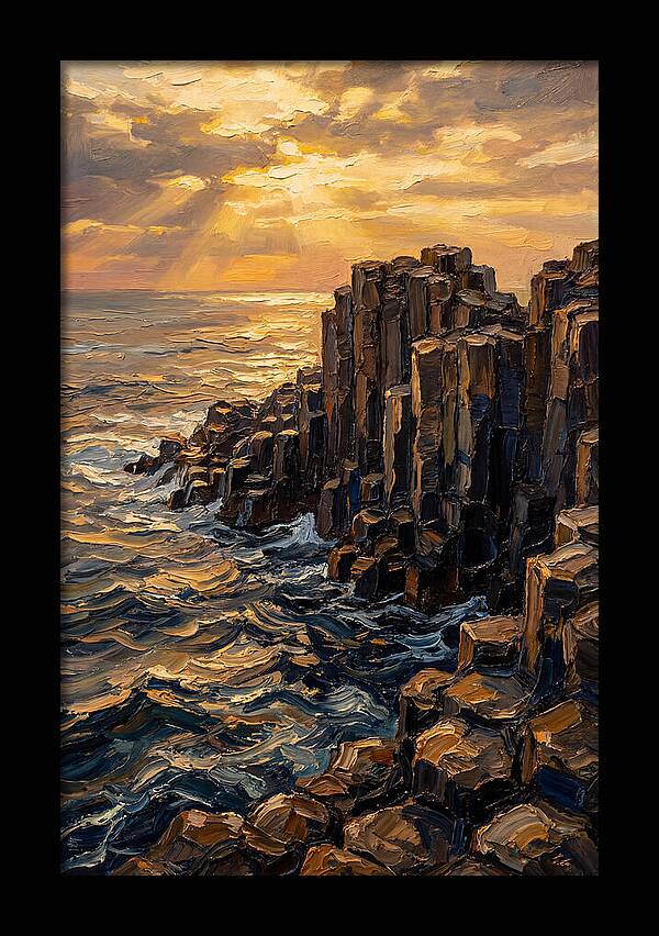 Breathtaking Basalt Columns At Sunset
