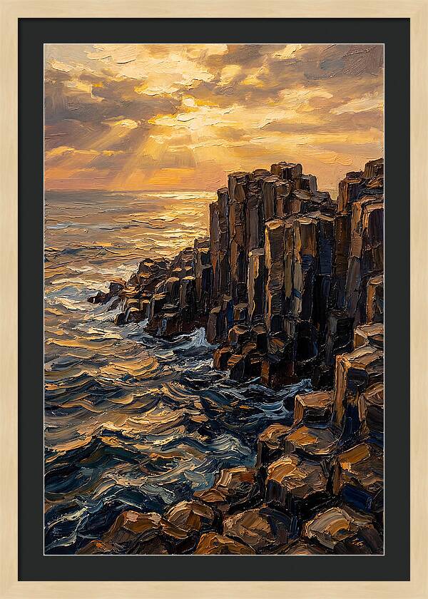 Breathtaking Basalt Columns At Sunset