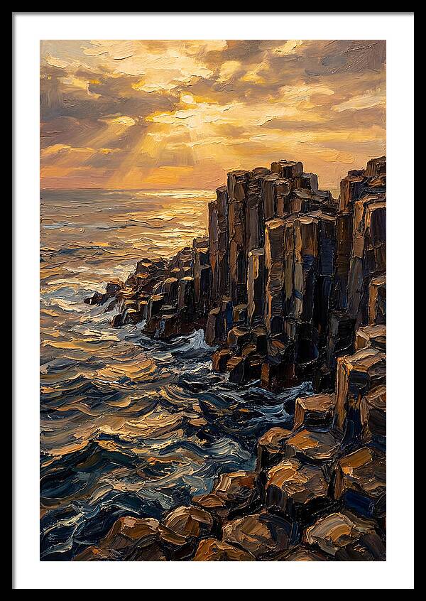Breathtaking Basalt Columns At Sunset