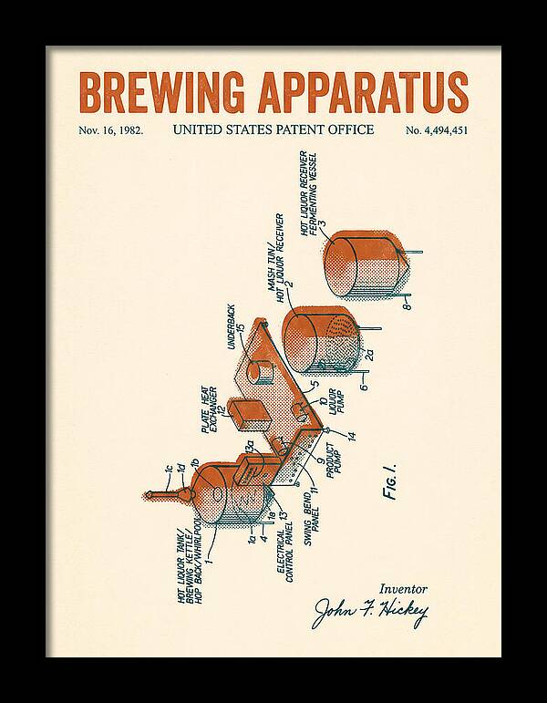 Brewing Apparatus Retro Patent Us4494451a