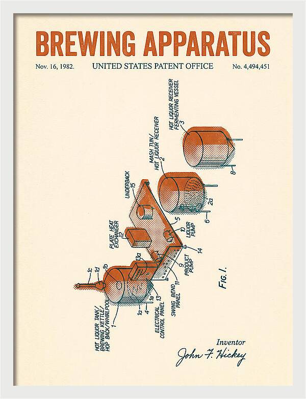 Brewing Apparatus Retro Patent Us4494451a