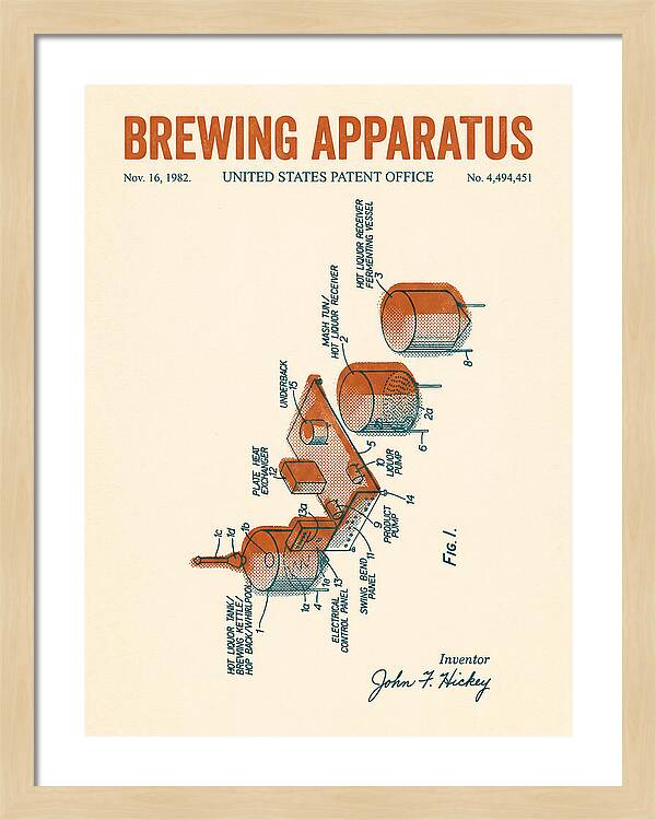 Brewing Apparatus Retro Patent Us4494451a