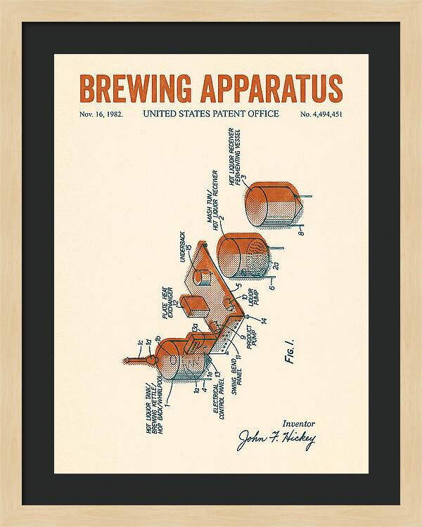 Brewing Apparatus Retro Patent Us4494451a