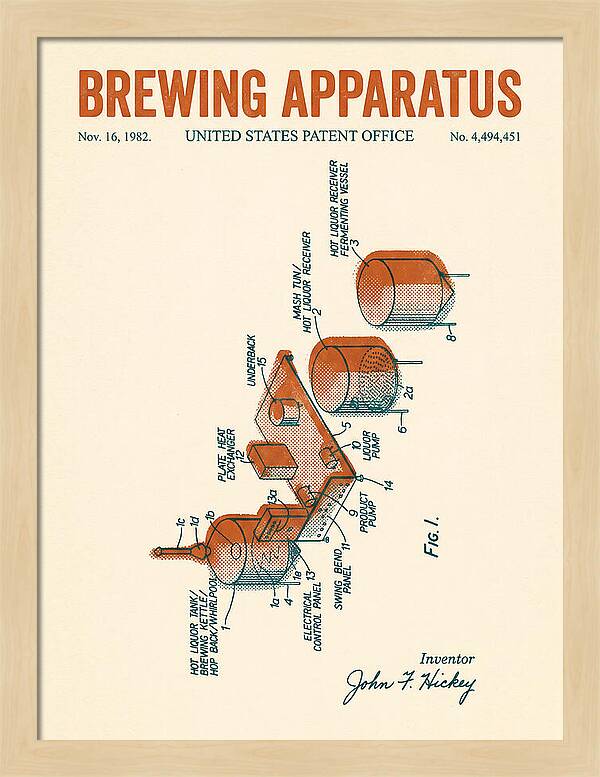 Brewing Apparatus Retro Patent Us4494451a