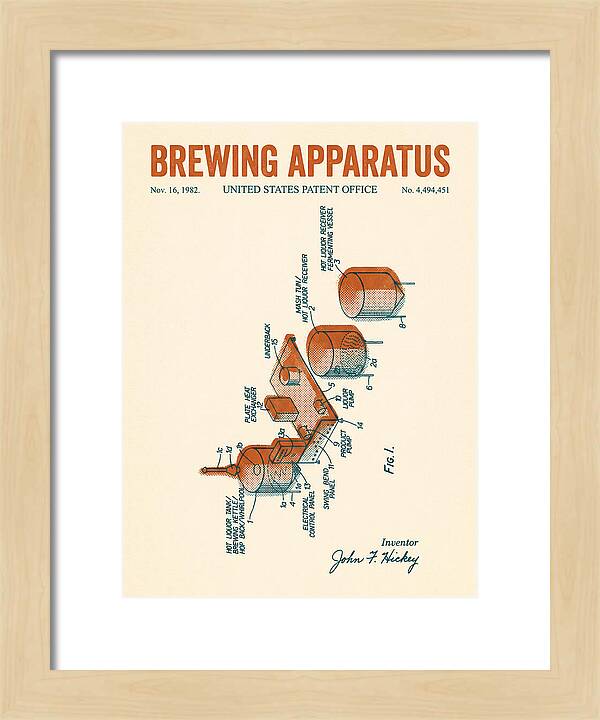Brewing Apparatus Retro Patent Us4494451a