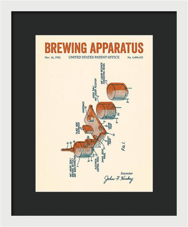 Brewing Apparatus Retro Patent Us4494451a
