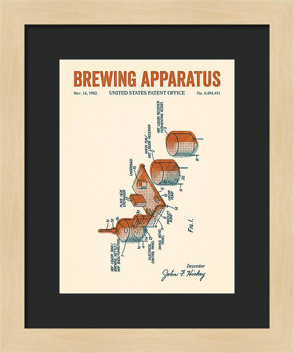 Brewing Apparatus Retro Patent Us4494451a