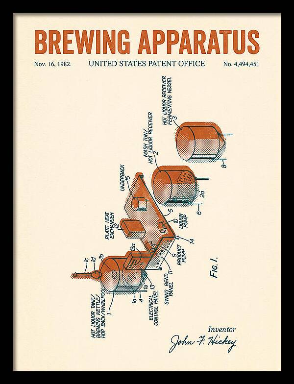 Brewing Apparatus Retro Patent Us4494451a