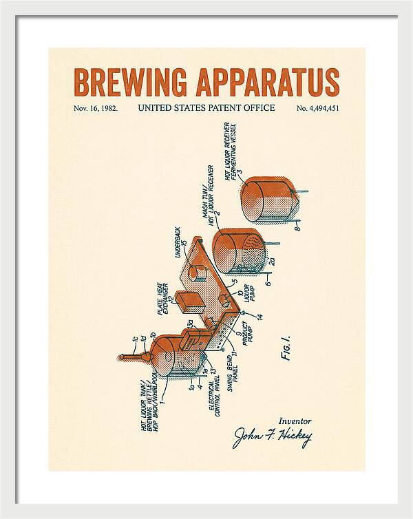 Brewing Apparatus Retro Patent Us4494451a
