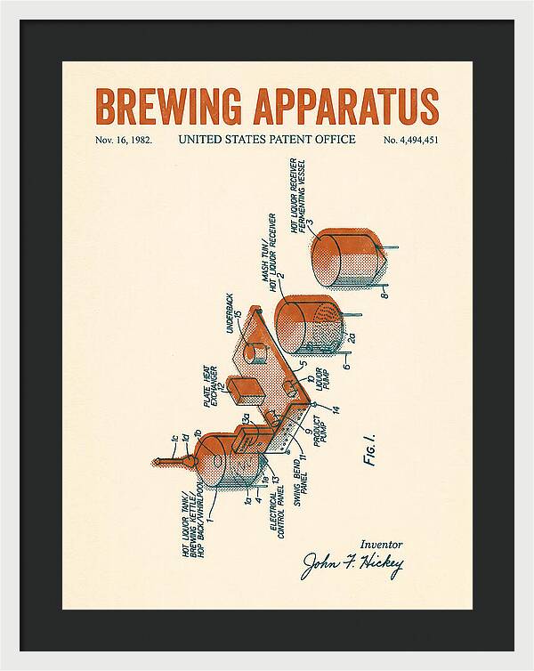 Brewing Apparatus Retro Patent Us4494451a