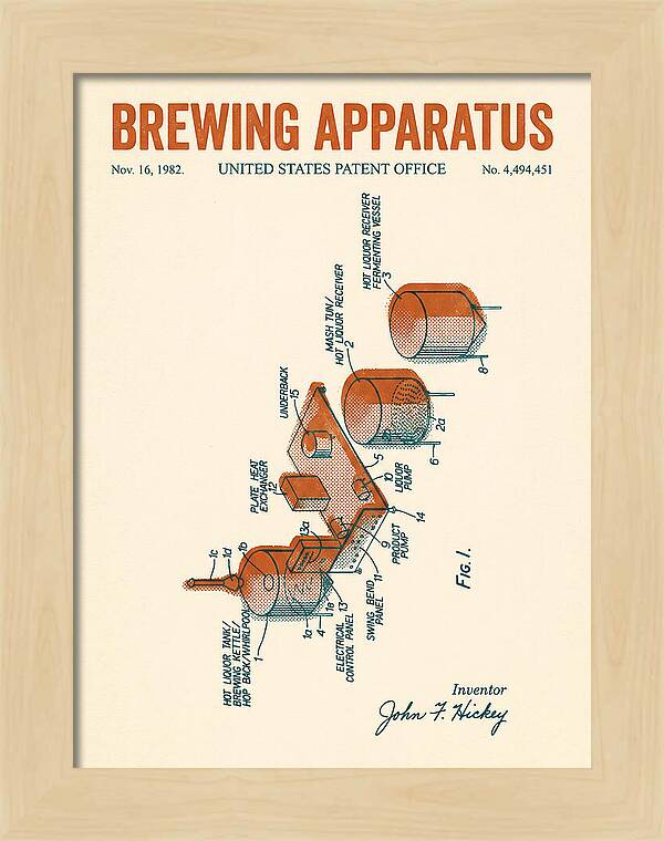 Brewing Apparatus Retro Patent Us4494451a
