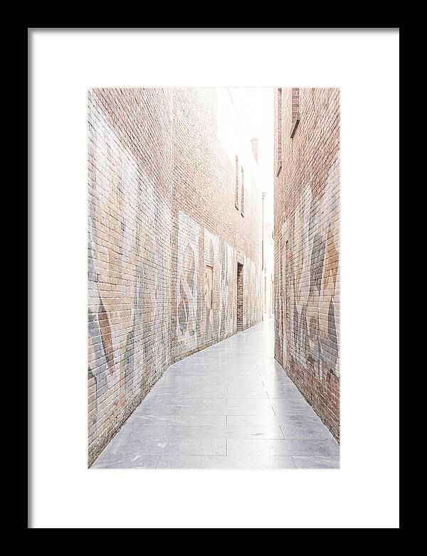 Brick Alleyway With Street Art