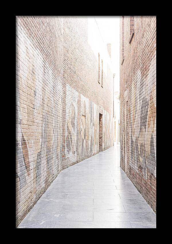 Brick Alleyway With Street Art