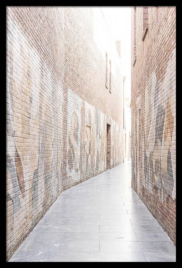 Brick Alleyway With Street Art