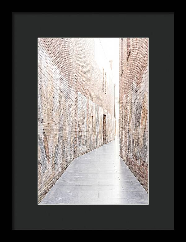 Brick Alleyway With Street Art