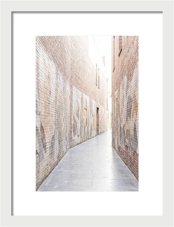 Brick Alleyway With Street Art