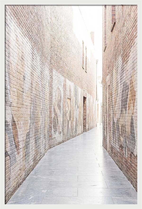 Brick Alleyway With Street Art