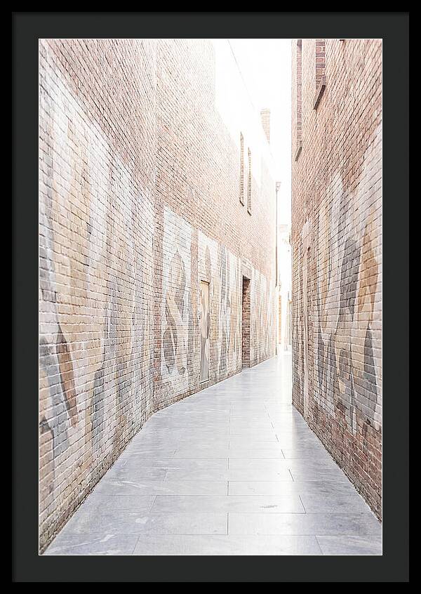 Brick Alleyway With Street Art