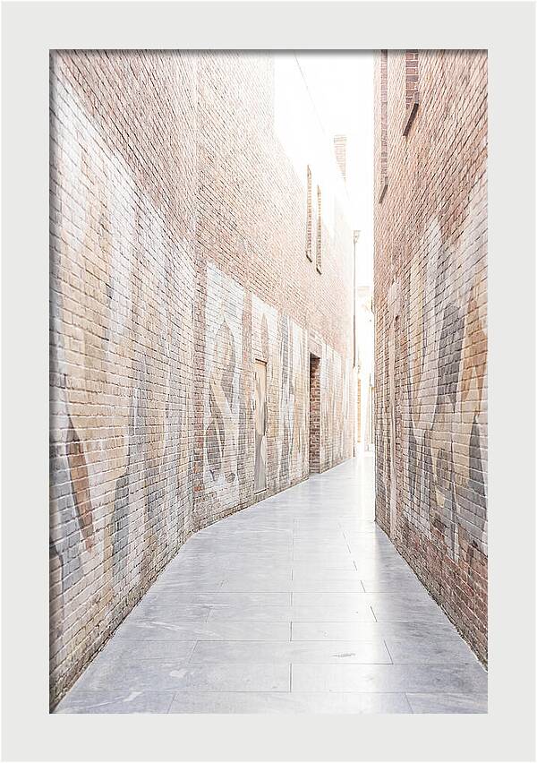 Brick Alleyway With Street Art