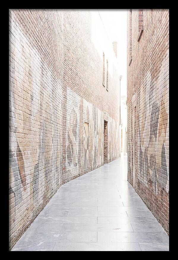 Brick Alleyway With Street Art