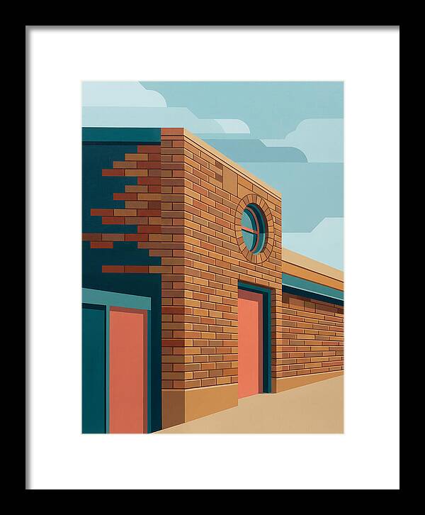 Brick Building With Circular Window