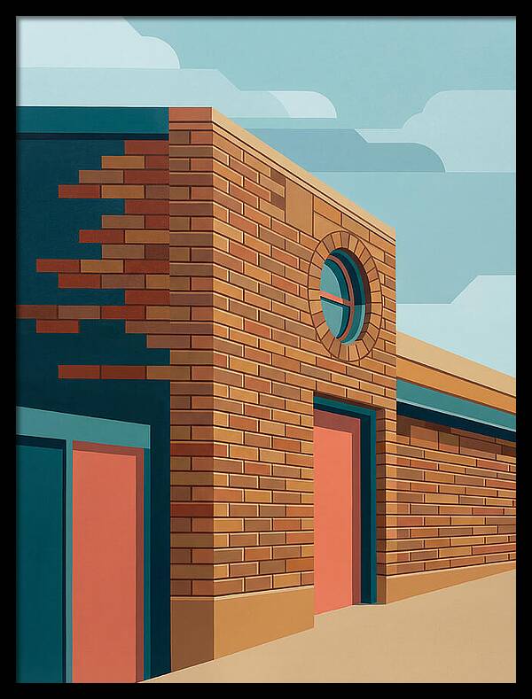 Brick Building With Circular Window