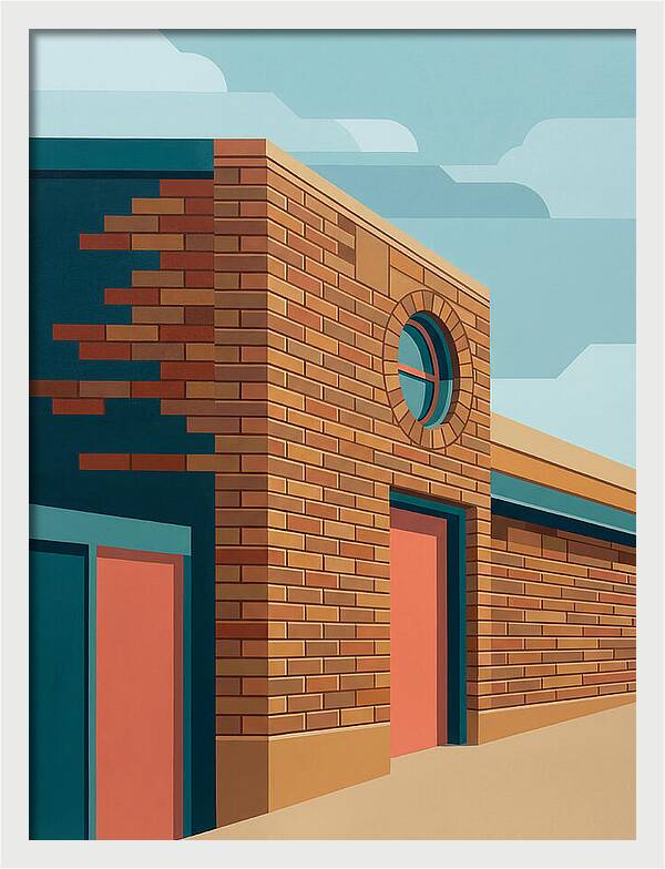 Brick Building With Circular Window