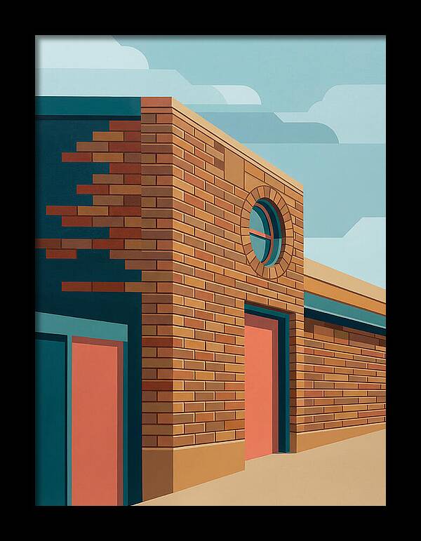Brick Building With Circular Window