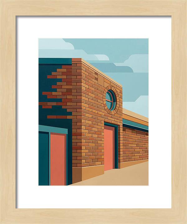 Brick Building With Circular Window