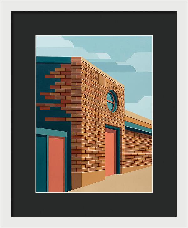Brick Building With Circular Window