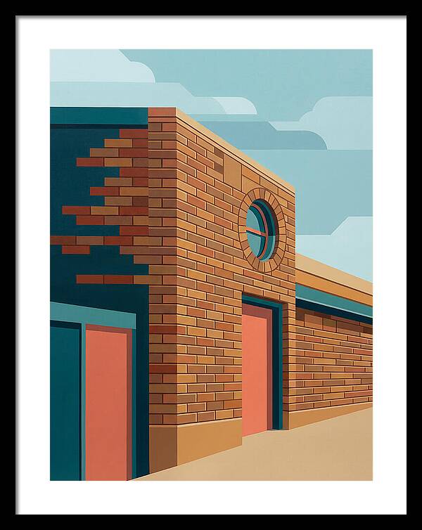 Brick Building With Circular Window