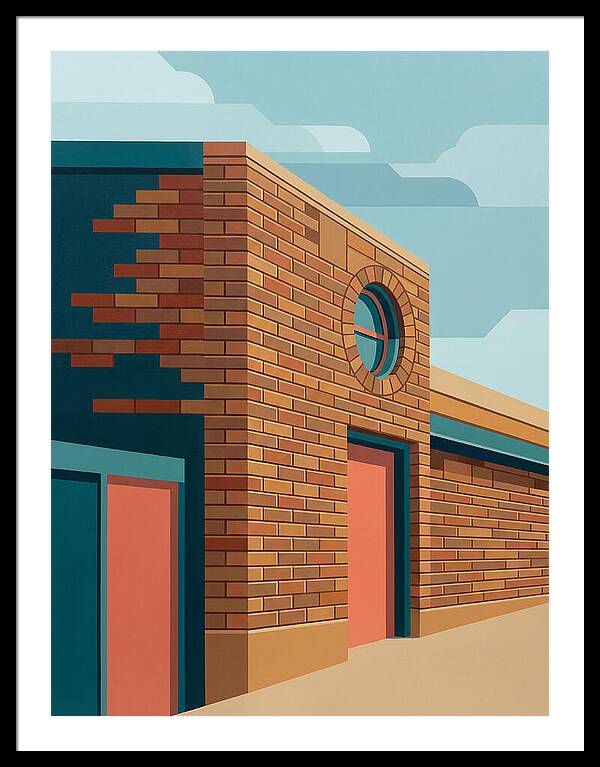 Brick Building With Circular Window
