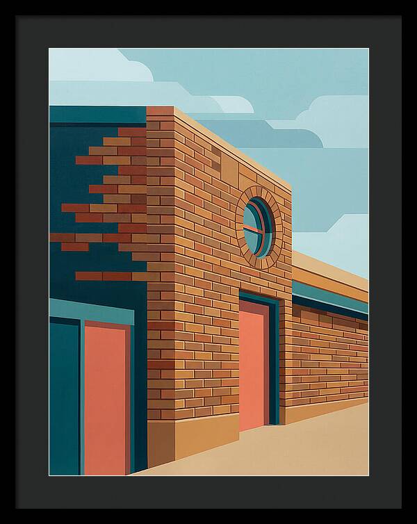Brick Building With Circular Window