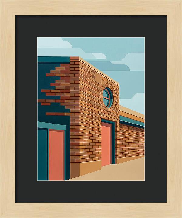 Brick Building With Circular Window