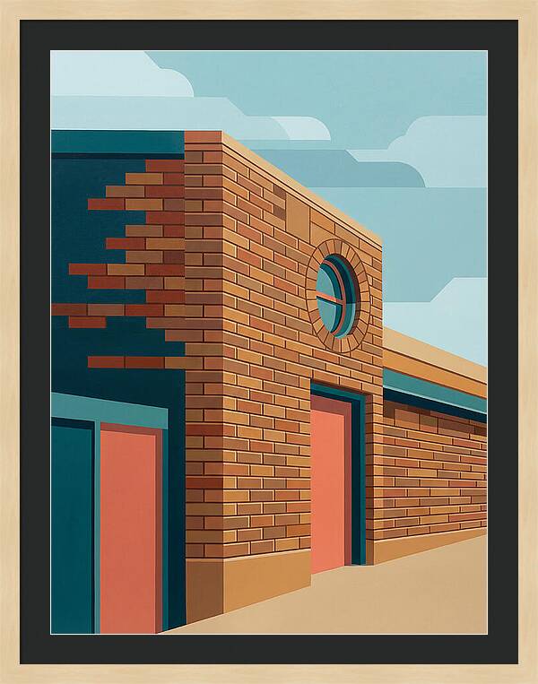 Brick Building With Circular Window