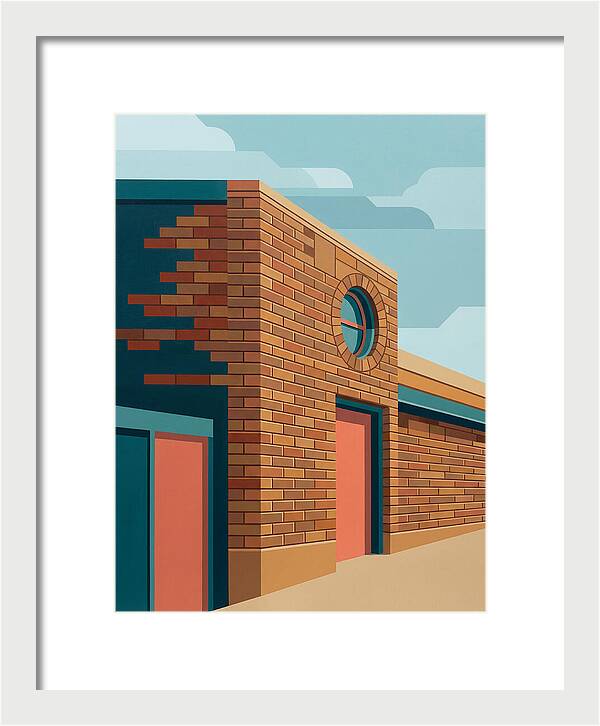 Brick Building With Circular Window