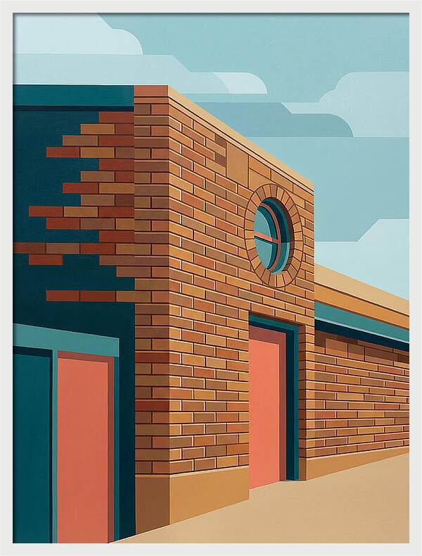 Brick Building With Circular Window