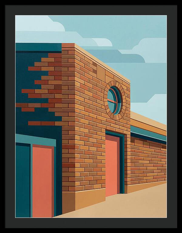 Brick Building With Circular Window